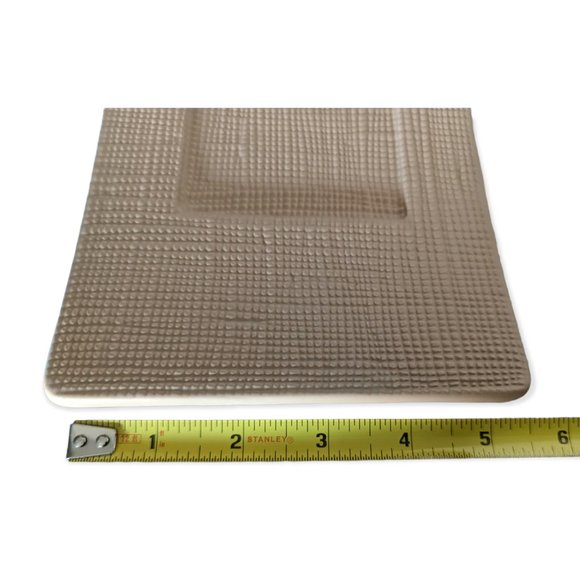 PartyLite Retired Linen Pillar Large Candle Holder - Picture 2 of 10